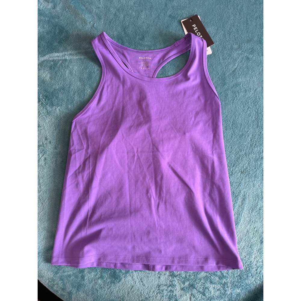 Peloton Cadent LT Tank Womens Large Purple‎ Racerback Athletic Workout WT00846